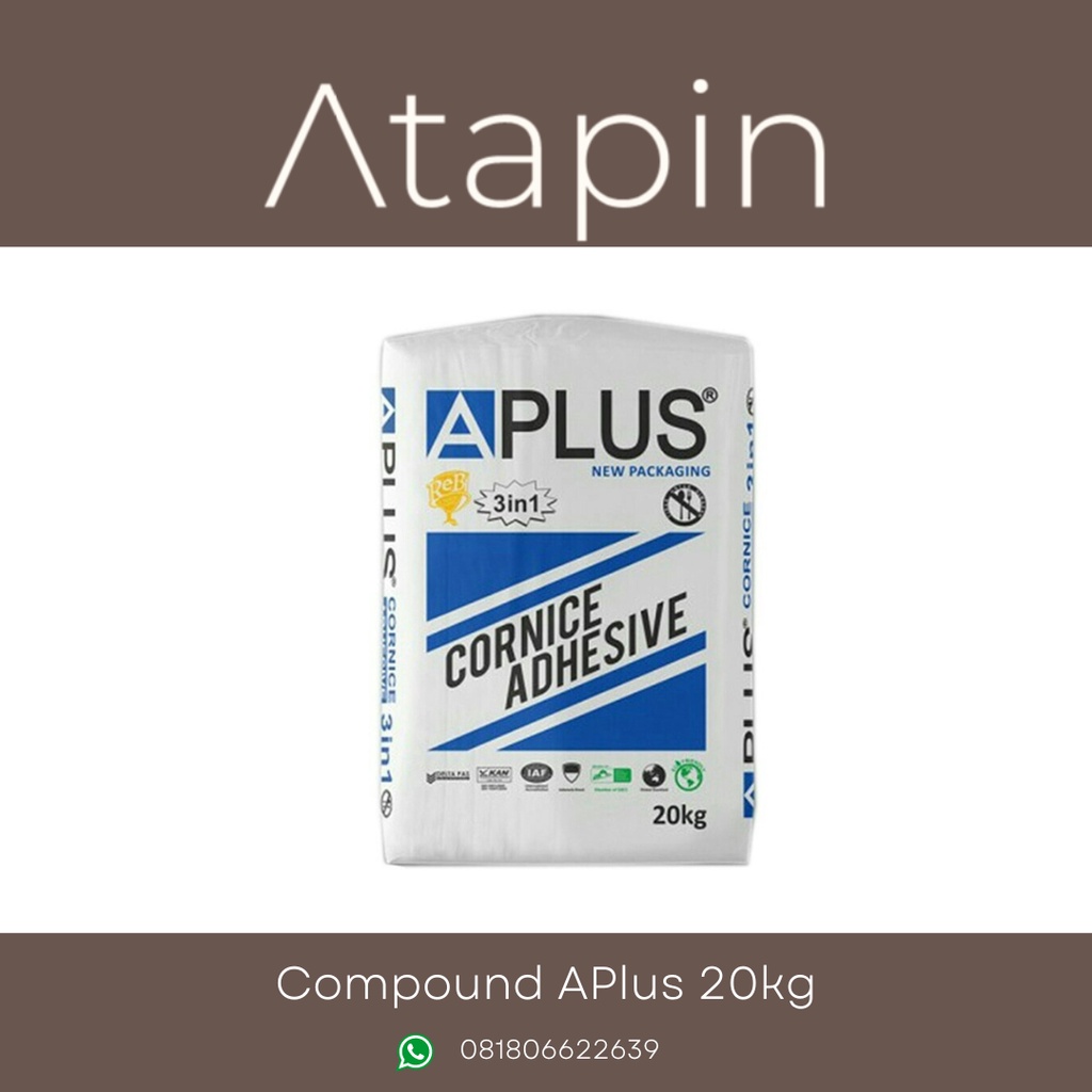 Compound APlus 20kg / Kompon Gypsum APlus 20kg / Cornice Adhesive A+ -