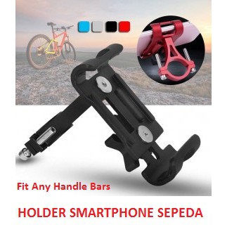 Holder Smartphone Sepeda Aluminum Handlebar - 998505 - Black Fangfang-tempat handphone sepeda