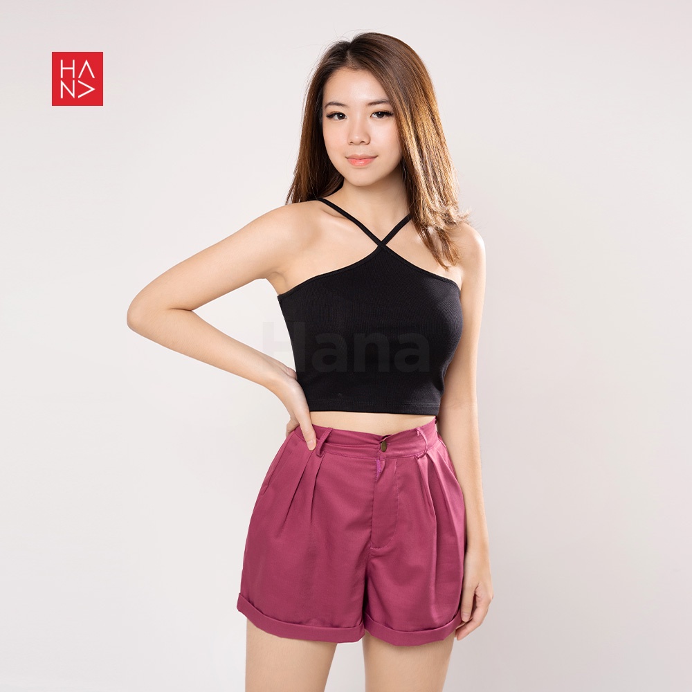 Hana Fashion - Zola Cross Tanktop Rajut Knit Wanita - TT206