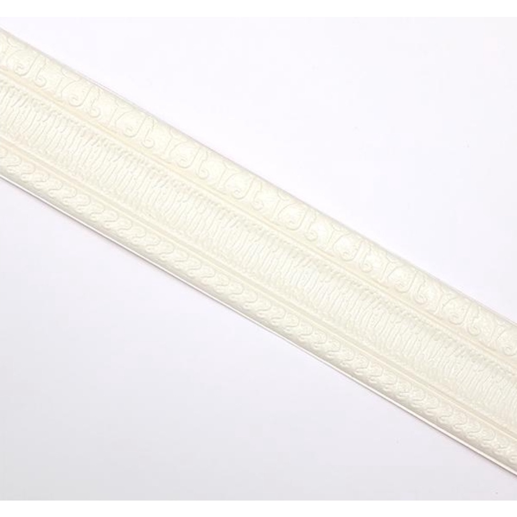 LIST BORDER FOAM 3D LIS WALLPAPER BORDER STICKER (LEBAR 5 CM)-T5-16 PUTIH