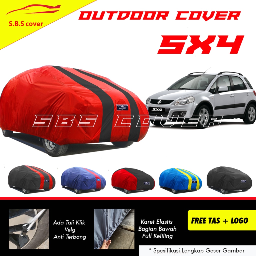 Body Cover Mobil sx4 Sarung Mobil sx4/sx4 xover/sx4 x-over/sx4 s-cross/avanza/mobilio/brio/sienta