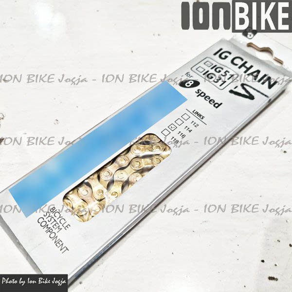 Rantai Shimano IG51 8 Speed Gold - Chain Rante Sepeda Shimano Emas 8sp Ringan