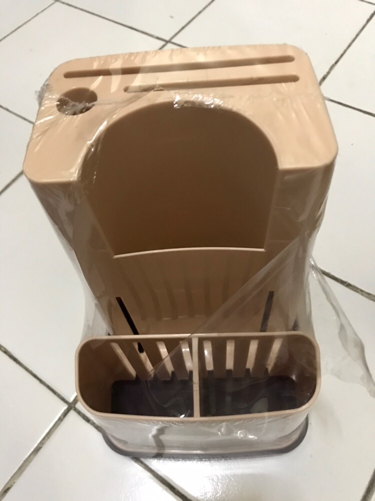 Tempat Penyimpanan Sendok Garpu Talenan Pengasah Pisau Set