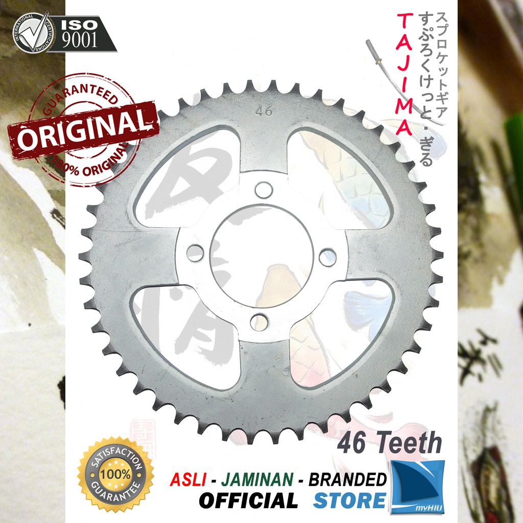 Gigi Tarik 40T ~ 53T HONDA Supra, Supra Fit Lama Gir Belakang - Rear Sprocket Gear TAJIMA