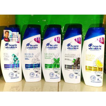 ^ KYRA ^ Head &amp; Shoulder Shampo Perawatan Rambut Sampo Lemon Segar Menthol Dingin Shampoo