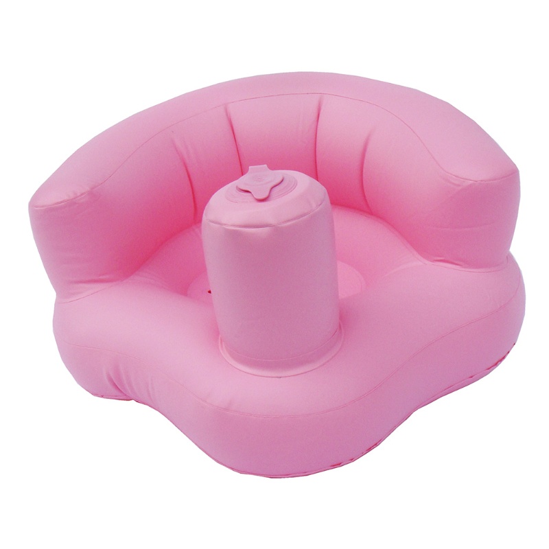 Mary Kursi Tiup Portable Bahan PVC Untuk Bayi Belajar Mandi / Makan