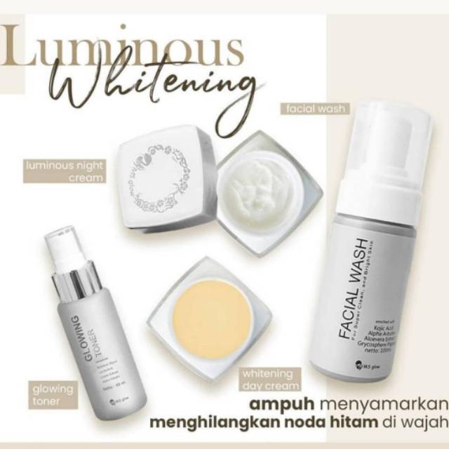 MS GLOW Paket Whitening Luminous (untuk menyamarkan noda hitam )