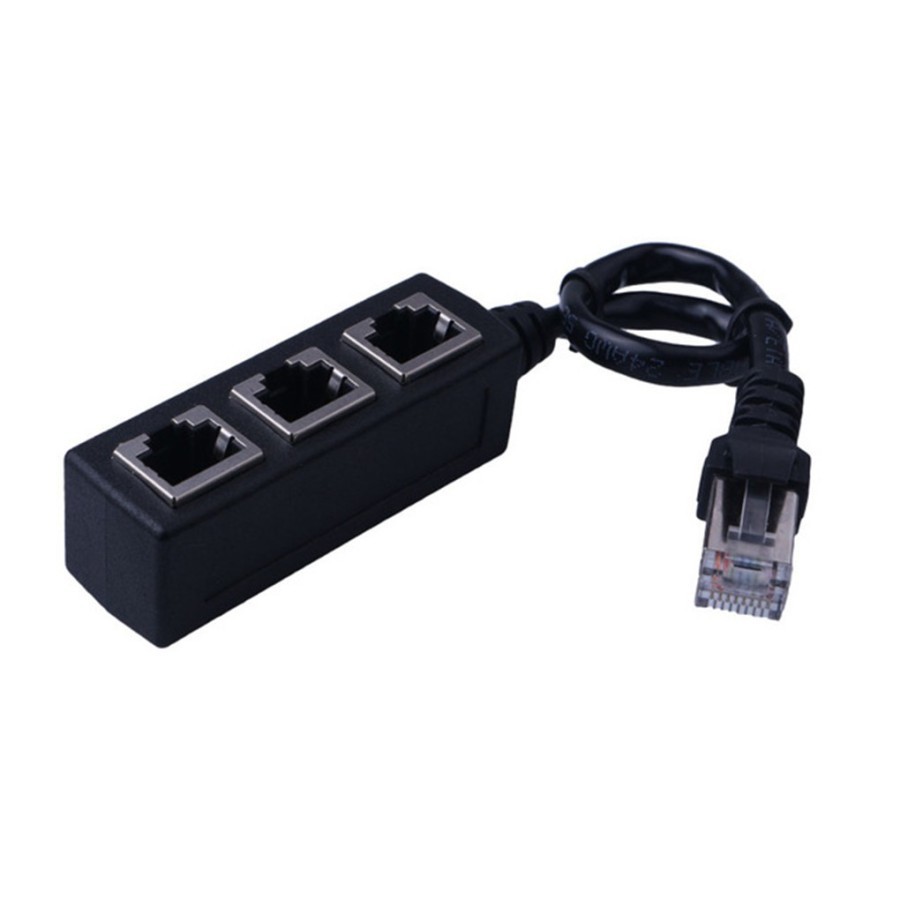 RJ45 Splitter 1-3 Adapter Cable CAT5 CAT6 LAN