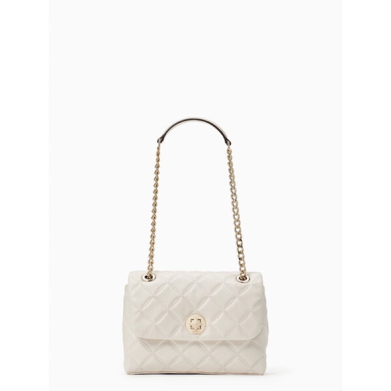 Kate spade natalia small flap crossbody parchment