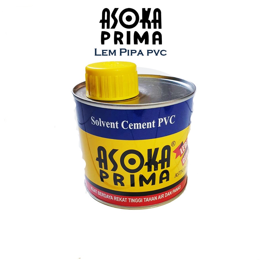 Lem Pipa Pvc Kaleng 400gr Merk Asoka Prima