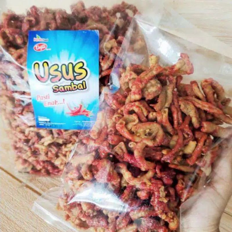 

keripik usus sambal pedas