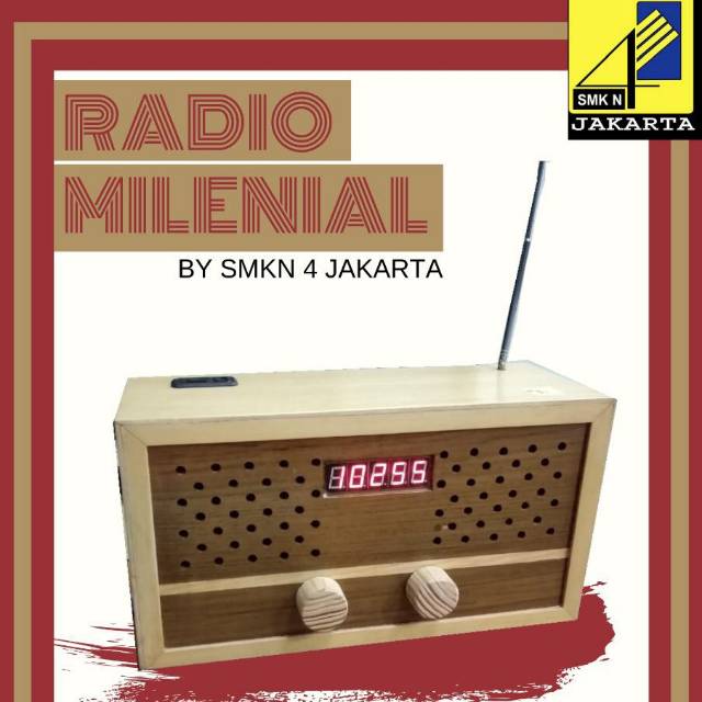 KARYA ANAK BANGSA Radio klasik kayu usb bluetooth speaker