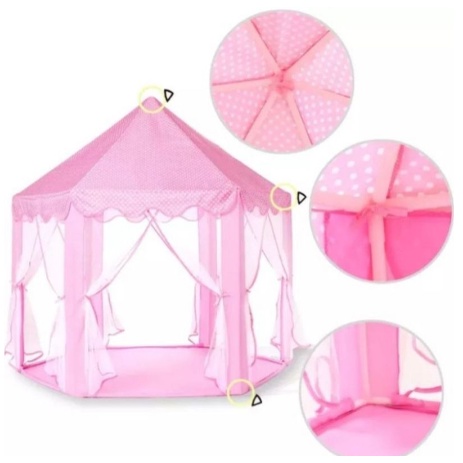 TENDA BERMAIN ANAK CAMPING LIPAT PRINCESS INDOOR OUTDOOR