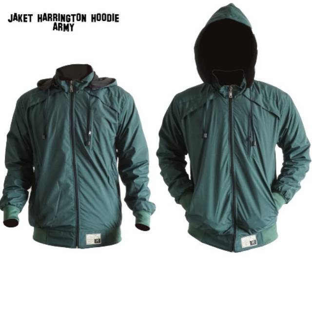 jaket harrington hoodie