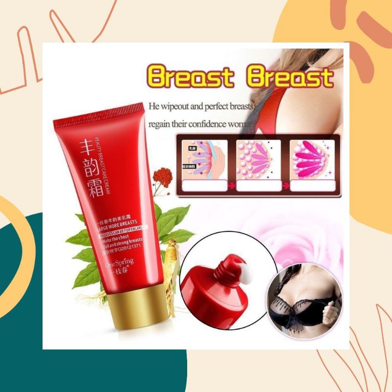 KRIM PEMBESAR PAYUDARA (BREAST CREAM) ONE SPRING BEAUTY BREAST CARE CREAM =100% ORIGINAL ONE SPRING