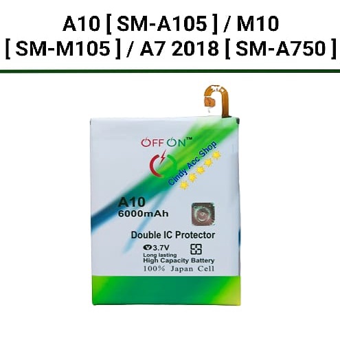 Baterai Samsung A10 M10 A7 2018 EB-BA750ABU Batre battery Doublepower