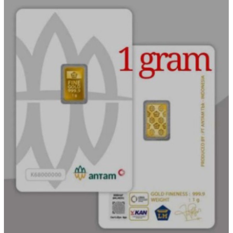 Antam Certicard Certieye Logam Mulia [1 gram] 2021