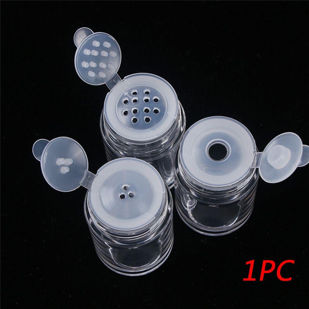 MXBEAUTY 10ml Cosmetic Bottle Clear Cosmetic Sifter Loose Powder Jars Refillable Bottles 1Pc Empty Bottle DIY Screw Lid Makeup Tools