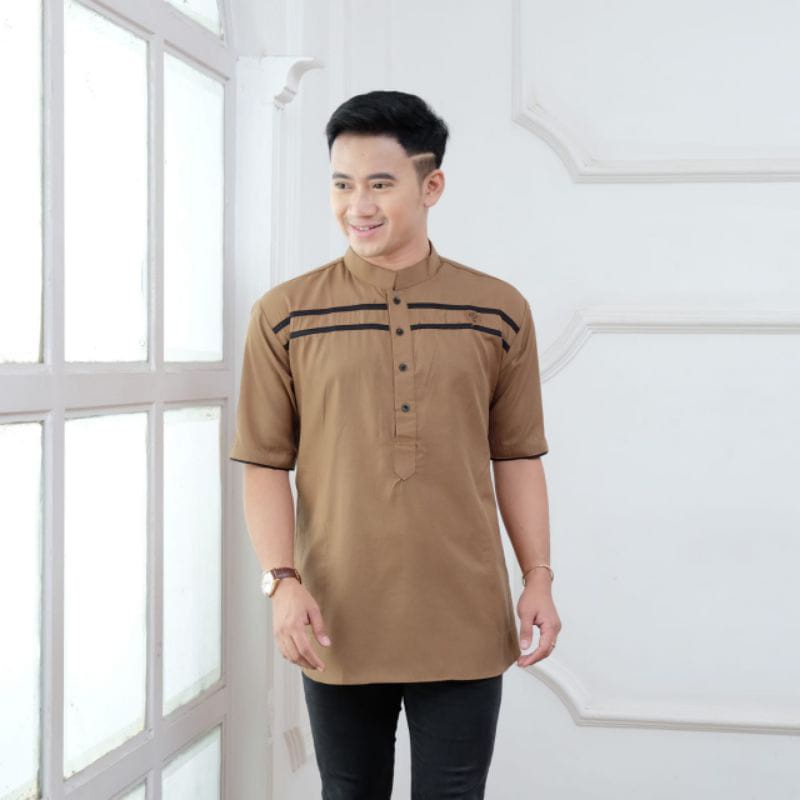 Baju Koko Kurta Dewasa Lengan Panjang Material Catton Adem Serap Keringat