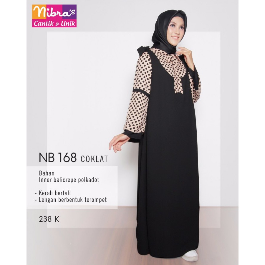 Gamis Motif / Gamis Syari / Baju Muslim Wanita / Gamis Dewasa Nibras NB 168