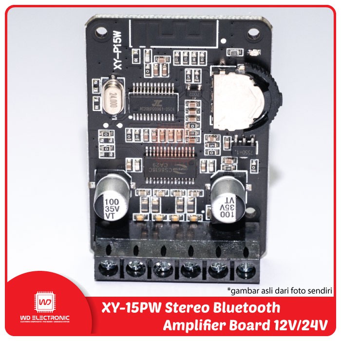 XY-P15W Amplifier Bluetooth 5.0 Stereo 12V 24V module