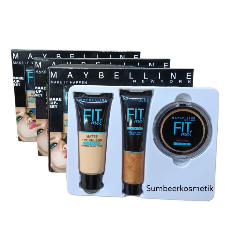 MAYBELLINE FIT ME MAKEUP SET (3in1 Liquid Makeup + Concealer)