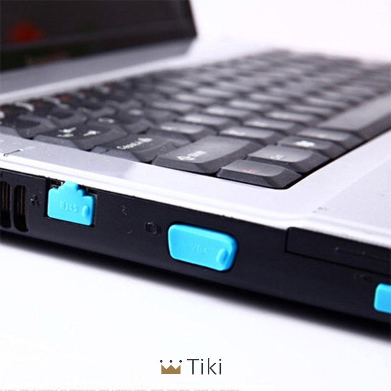 13pcs/set Silikon Elastis Anti Debu Pelindung Port Laptop Notebook Komputer | TiKi-4