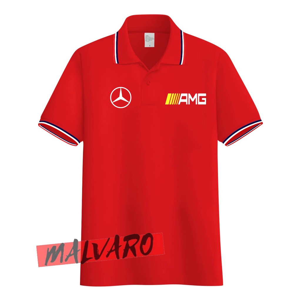 MALVARO Polo Shirt / Polo List / Kaos Kerah Pria / Kaos Polo / Tshirt Pria N-7 (CL)