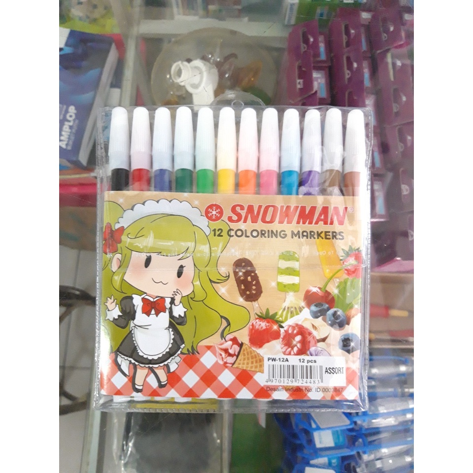 

Spidol Snowman Set (12 warna)