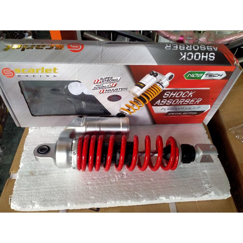 Jual Shock Breaker Tabung Atas Adjuster Scarlet Nos Tech Mio Mm Shopee Indonesia