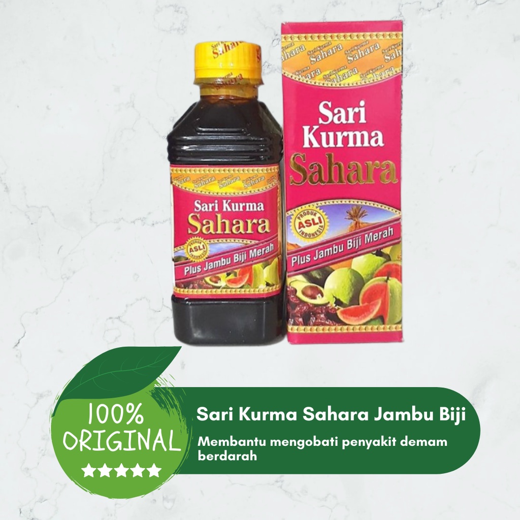 

ORIGINAL Sari Kurma SAHARA Plus Jambu Biji 330Gr