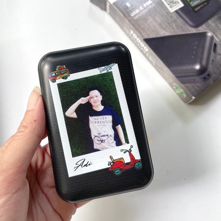 Powerbank Custom Hippo Power Bank Souvenir gambar suka suka foto kado