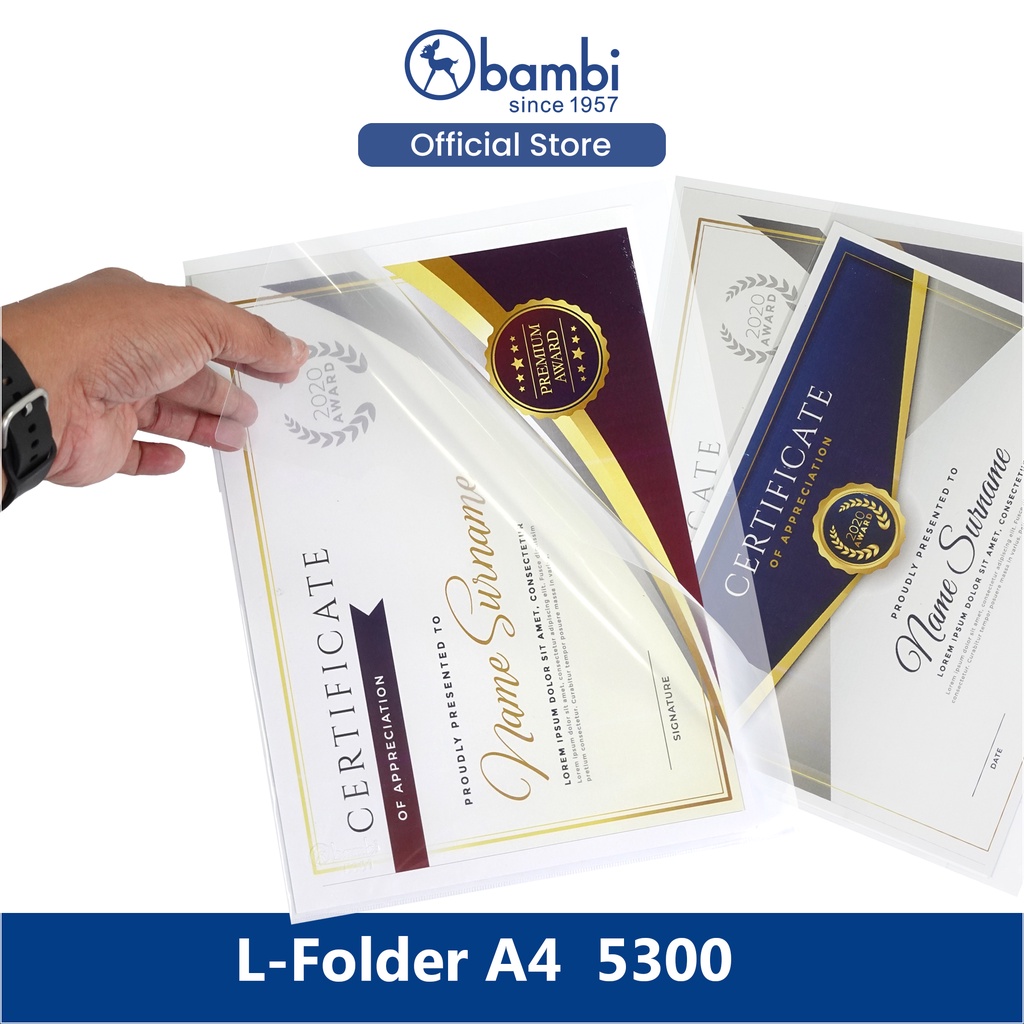 

Bambi Map Dokumen A4 Transparant Tipe Map Berkas Bussiness File Original