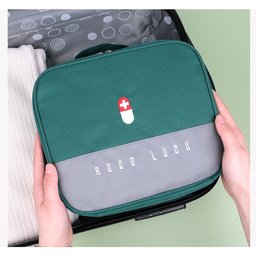 Tempat Obat P3K / Medicine Bag Organizer / GOODLUCK Pouch SIZE L J164