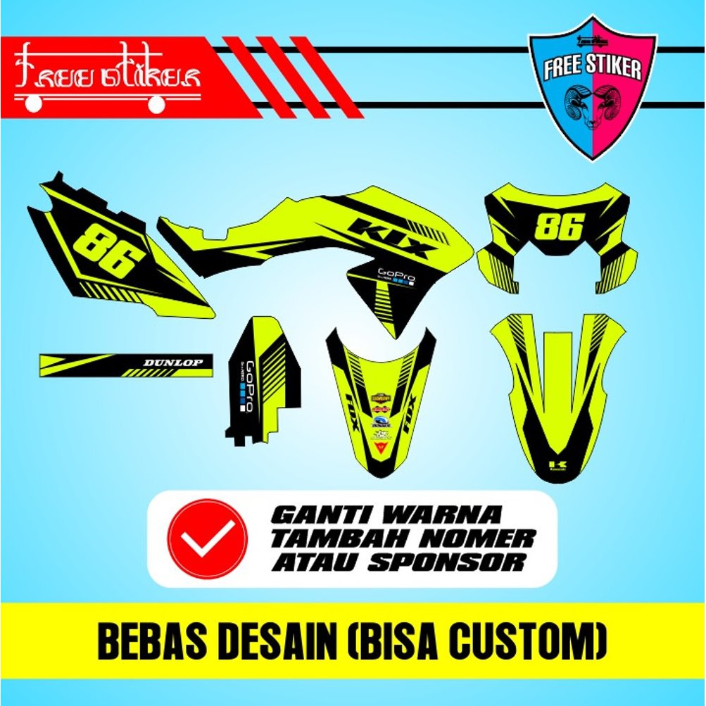 DECAL STICKER KLX BF STABILO Terbaik
