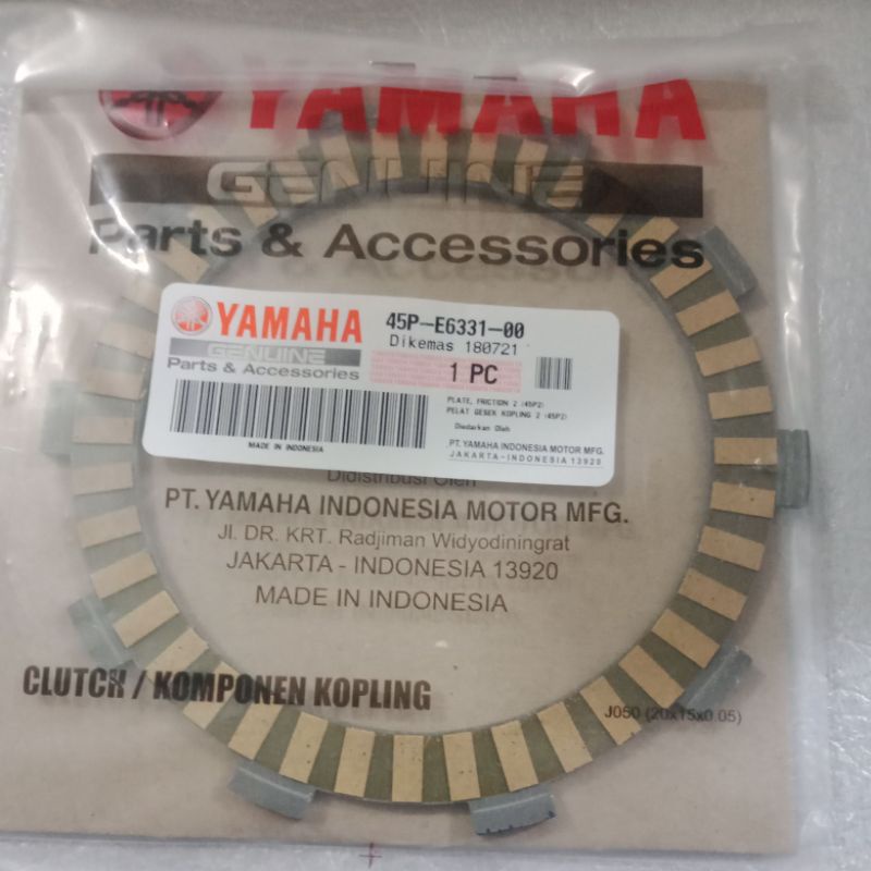 kampas kopling Byson asli ori Yamaha 1pcs 45P-E6321-00