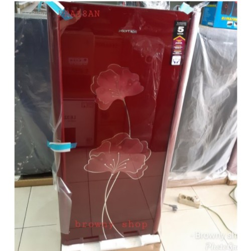 Polytron Kulkas 1 Pintu 180 Liter Tempered Glass PRA-18AN Belleza 18AN