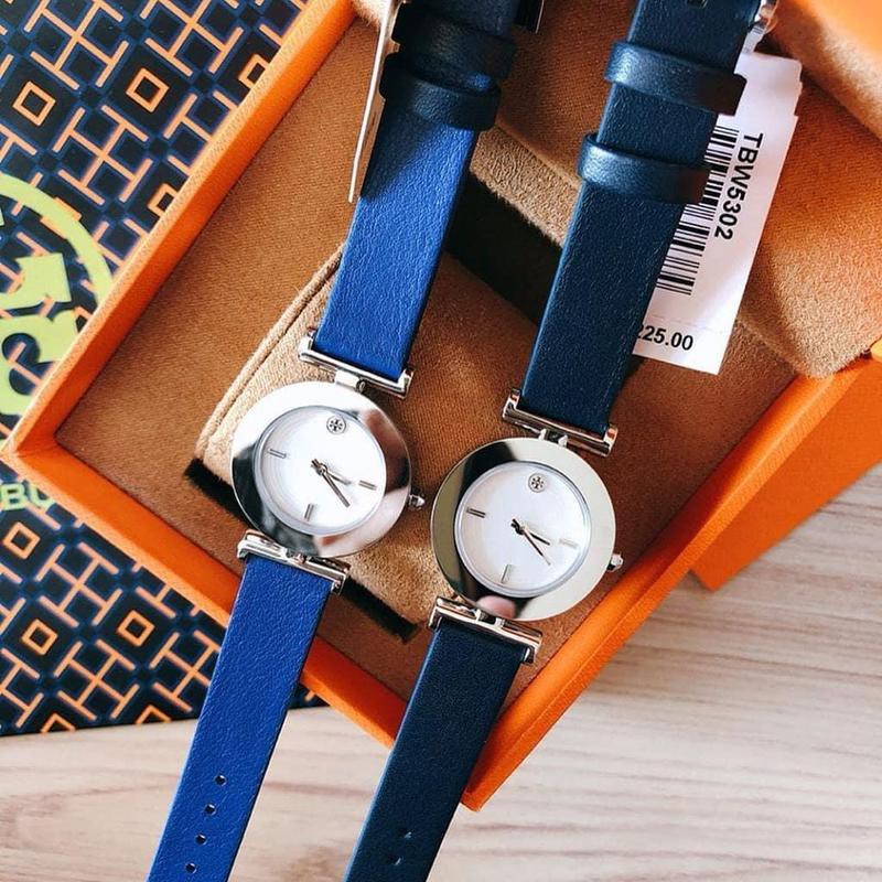 jam tory burch leather blue tbw5302 (2 warna)