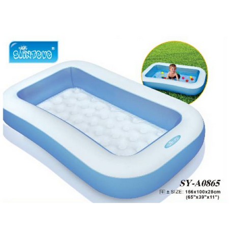 Kolam Renang Kotak A0865 kolam 166x100x28cm / Kolam Renang Kotak Anak Bawah Gelembung Pompa