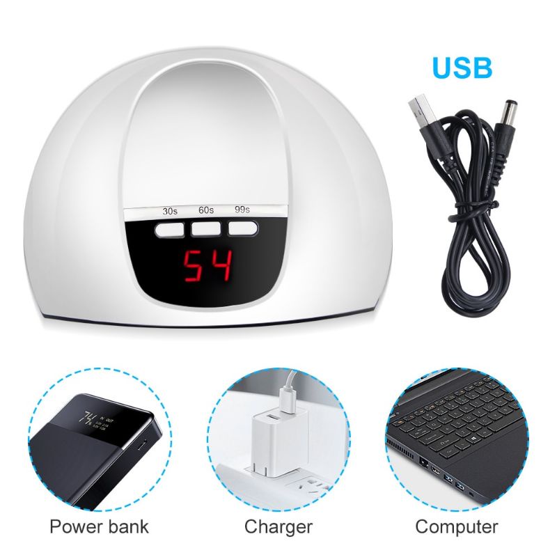 Pengering Kutek Kuku UV LED Nail Dryer 54W