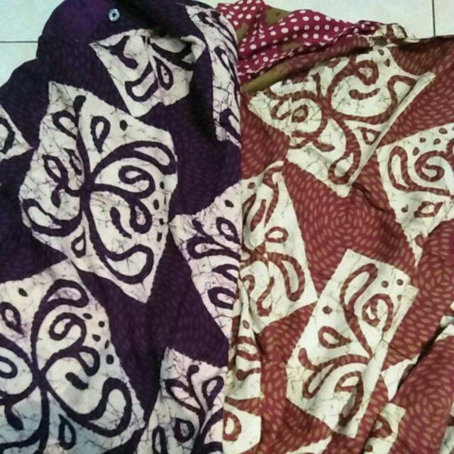Gamis Jumbo Sane Bahan Santung Batik Pekalongan