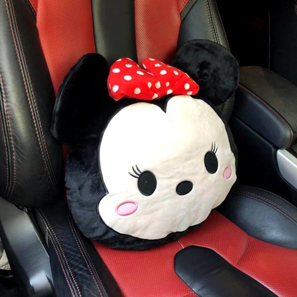 Bantal Sandaran Punggung Jok Mobil Mickey Minnie Tsum Tsum Disney