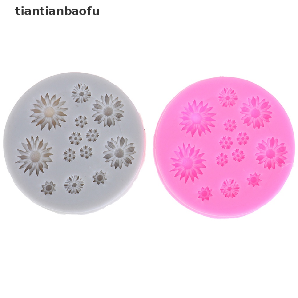 [tiantianbaofu] Daisy Silicone Molds Flower Silicone Cake Mold Wedding Cake Tool Cake Decor Boutique