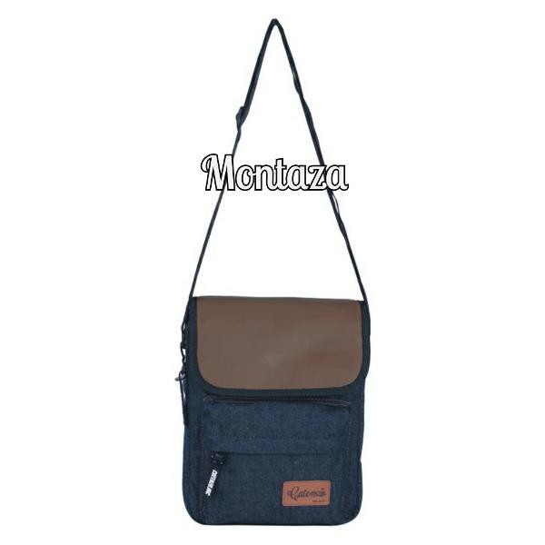Tas Selempang Denim Catenzo | Sling Bag Pria dan Wanita Jeans Distro Bandung