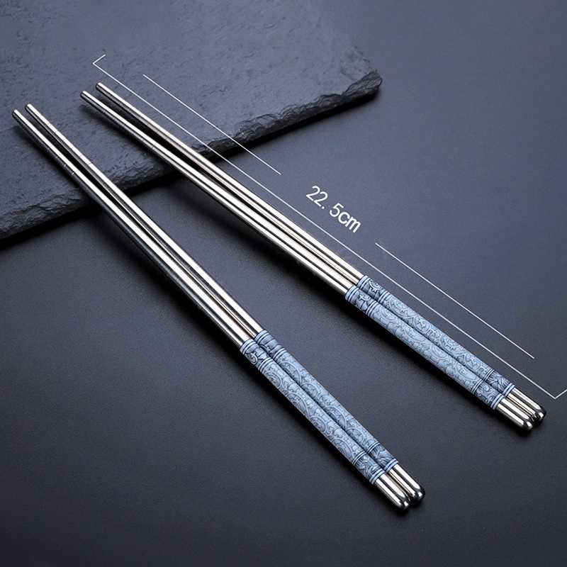 Sumpit Stainless Set / Sumpit Stainless Premium / Sumpit Stainless 1 Pack 5 Pasang /jepitan makan