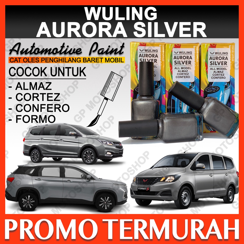 Wuling Aurora Silver Cat Oles Penghilang Baret Mobil Abu-abu Metalik Almaz Confero Cortez Formo