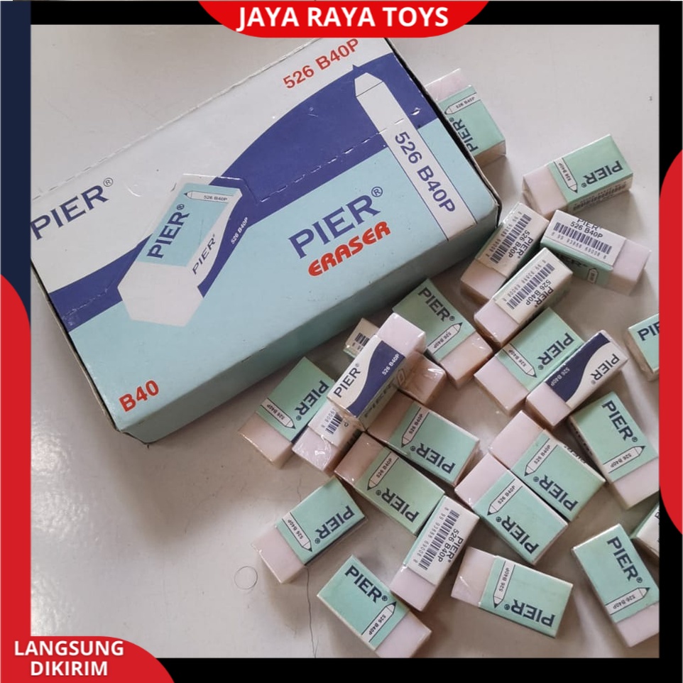 Penghapus Pensil Eraser / Alat Tulis Hapusan Pencil Pier Joyk0 Kenk0 526-B40P Satuan