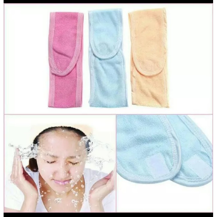 Bandana / Bando / Headband Mandi, Creambath, Facial