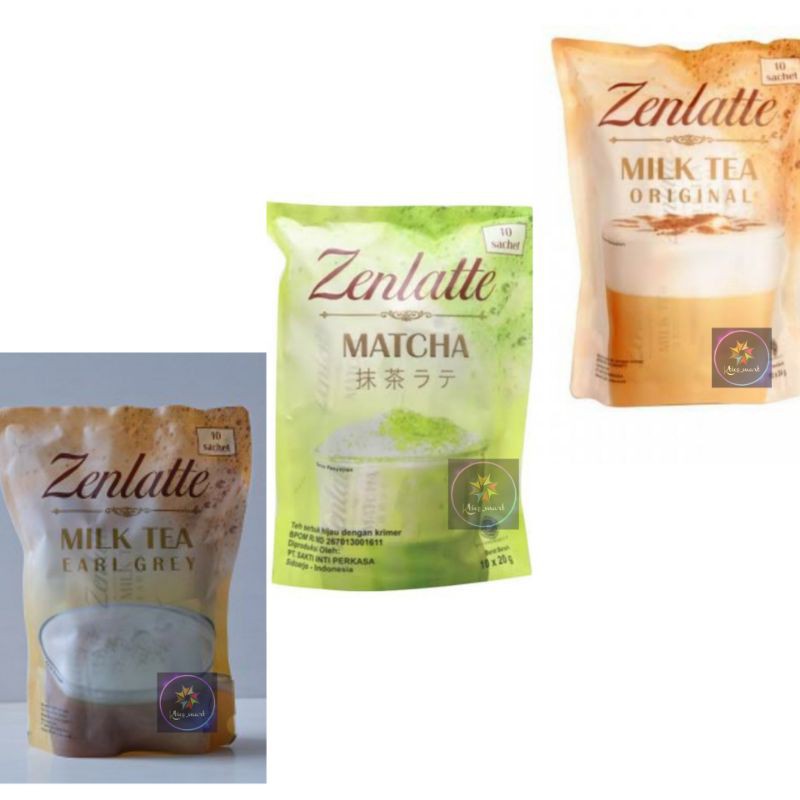

Zenlatte Original/Earl Grey /Matcha/Pouch 10 Sachet/Milk tea