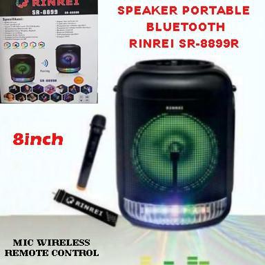 Speaker Bluetooth Rinrei Sr-8899R + Mic Wireless / Speaker Portable Outlet.Bumiii
